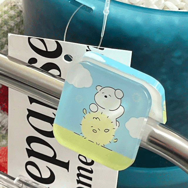 0 푸른하늘 민들레 아크릴 집게 - 이미지 1