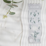 튤립 흑백 스티커