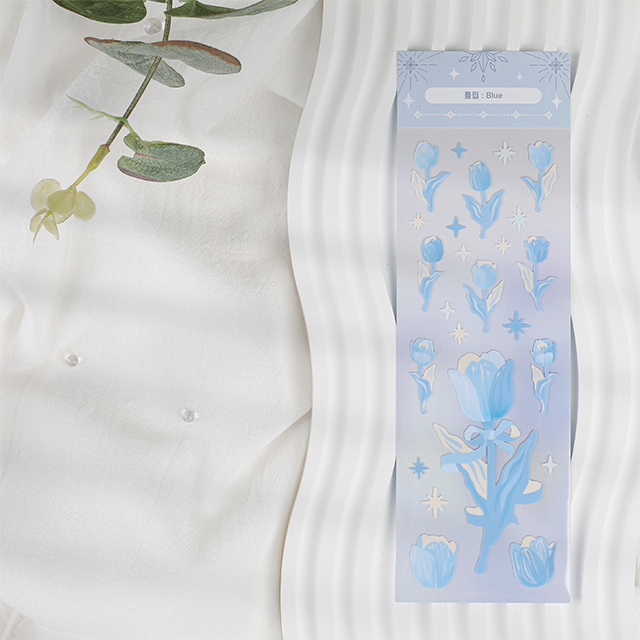 1 튤립 블루 스티커 - 이미지 1