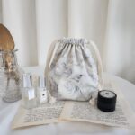 엔틱 그레이로즈 스트링파우치