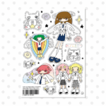 천사와 나비 스티커