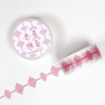 분홍 매듭 마스킹테이프