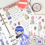 기다림 사이 담벼락 스티커